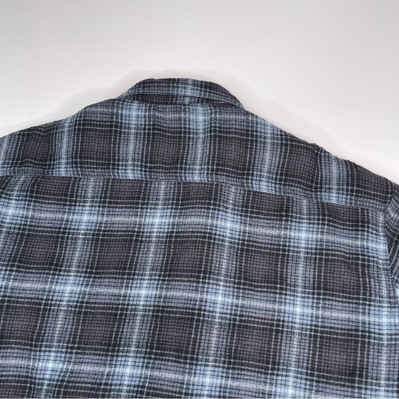 Canyon Guide Outfitters Shacket Sherpa Flannel Shirt Plaid Blue Black Winter 2X - Picture 8 of 16